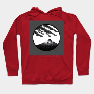 Mount Fuji and tree in the foreground. Hoodie